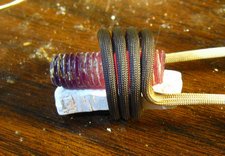 half inch bolt glowing red hot
