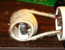 half inch bolt in Litz coil