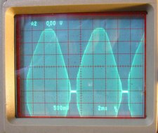 Transformer primary current envelope waveform