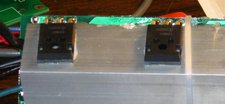 transistors glued on