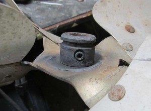 fan hub after heating