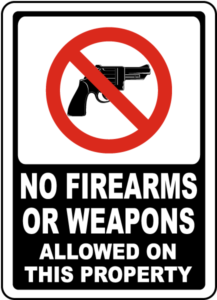 no gun sign